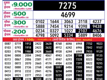 Dear Lottery Chart 2024