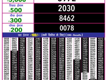 Dear Lottery Chart 2024