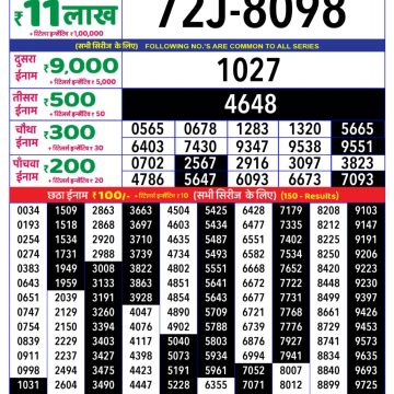 Dear Lottery Chart 2024