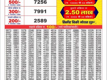 Dear Lottery Chart 2024