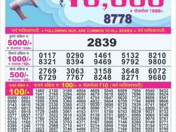 Dear Lottery Chart 2024