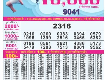 Dear Lottery Chart 2024