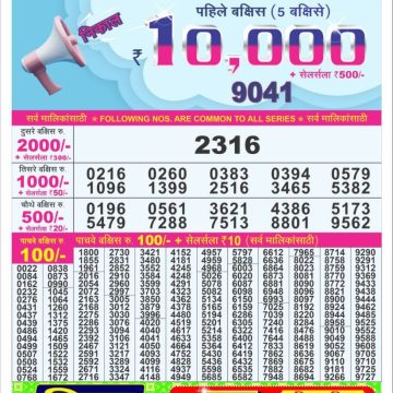 Dear Lottery Chart 2024