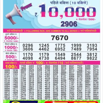 Dear Lottery Chart 2024