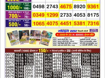 Dear Lottery Chart 2024