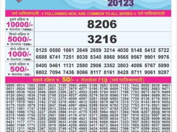 Dear Lottery Chart 2024