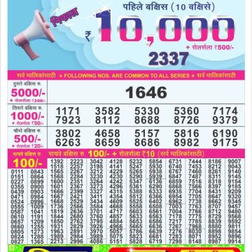 Dear Lottery Chart 2024