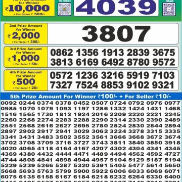Dear Lottery Chart 2024