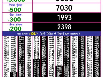 Dear Lottery Chart 2024