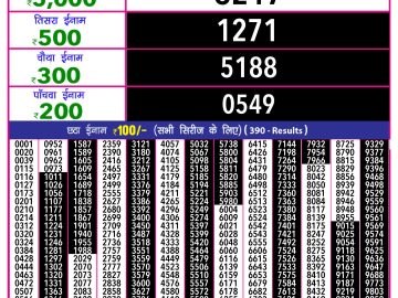 Dear Lottery Chart 2024