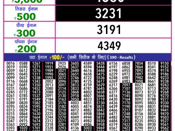 Dear Lottery Chart 2024