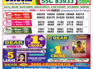 Dear Lottery Chart 2024