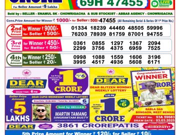 Dear Lottery Chart 2024
