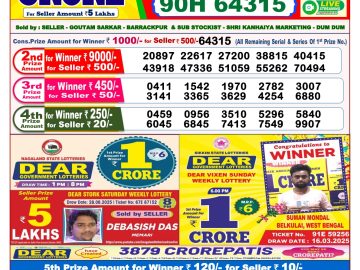Dear Lottery Chart 2024