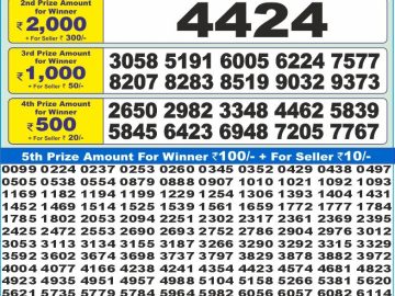 Dear Lottery Chart 2024