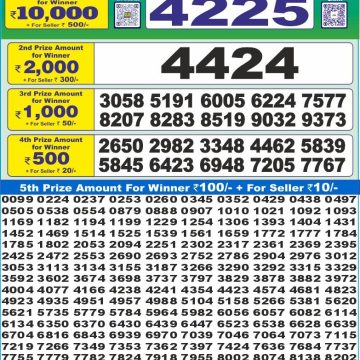 Dear Lottery Chart 2024