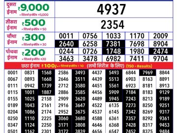 Dear Lottery Chart 2024