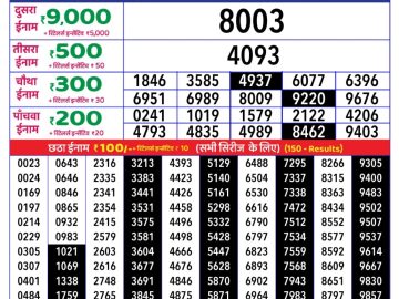 Dear Lottery Chart 2024