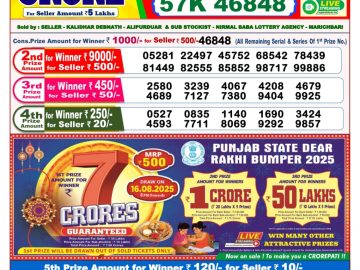 Dear Lottery Chart 2024