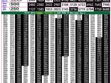Dear Lottery Chart 2024