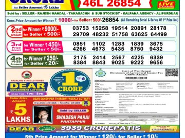 Dear Lottery Chart 2024