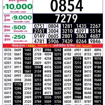 Dear Lottery Chart 2024