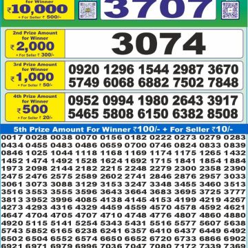 Dear Lottery Chart 2024