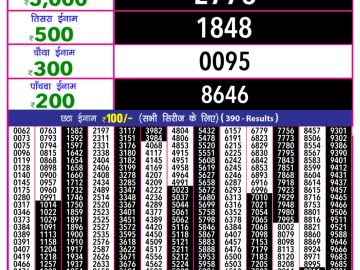 Dear Lottery Chart 2024