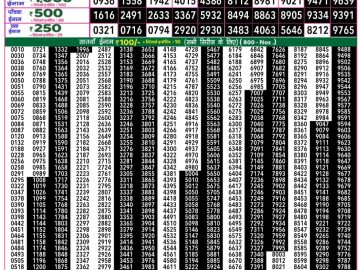 Dear Lottery Chart 2024