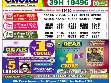 Dear Lottery Chart 2024