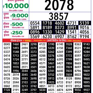 Dear Lottery Chart 2024