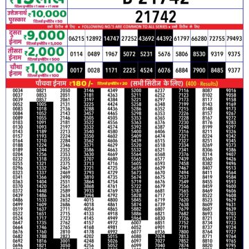 Dear Lottery Chart 2024