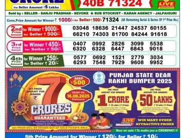 Dear Lottery Chart 2024