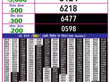Dear Lottery Chart 2024