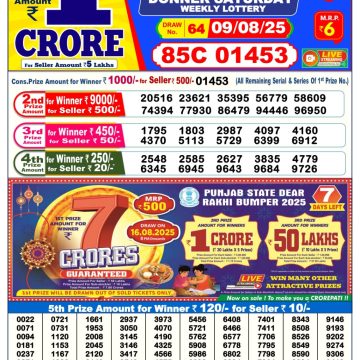 Dear Lottery Chart 2024