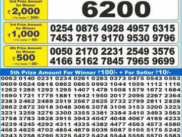 Dear Lottery Chart 2024
