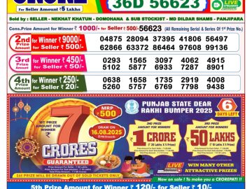 Dear Lottery Chart 2024