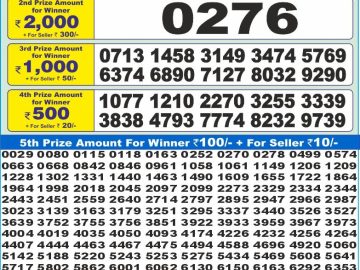 Dear Lottery Chart 2024