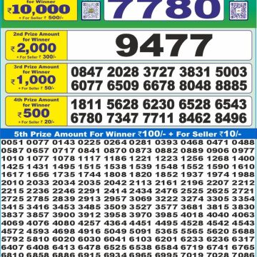 Dear Lottery Chart 2024