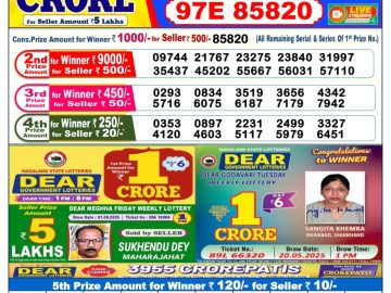 Dear Lottery Chart 2024