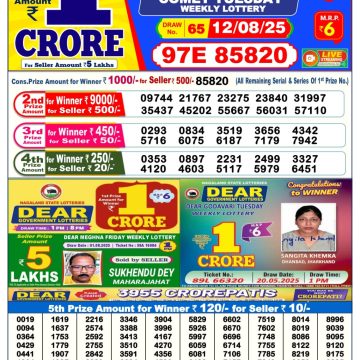 Dear Lottery Chart 2024