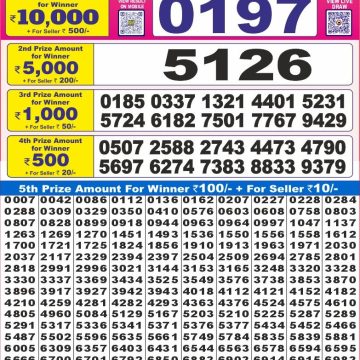 Dear Lottery Chart 2024