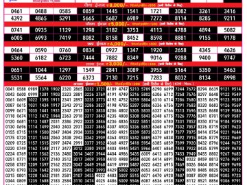 Dear Lottery Chart 2024