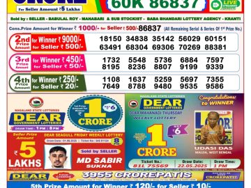 Dear Lottery Chart 2024
