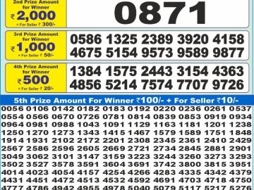 Dear Lottery Chart 2024