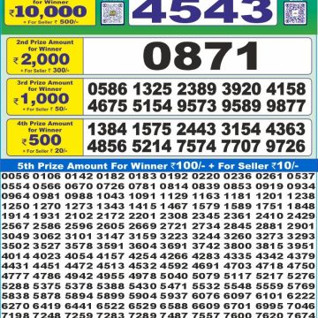 Dear Lottery Chart 2024