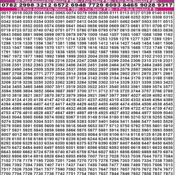 Dear Lottery Chart 2024