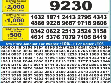 Dear Lottery Chart 2024