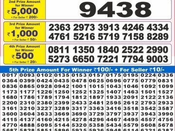 Dear Lottery Chart 2024