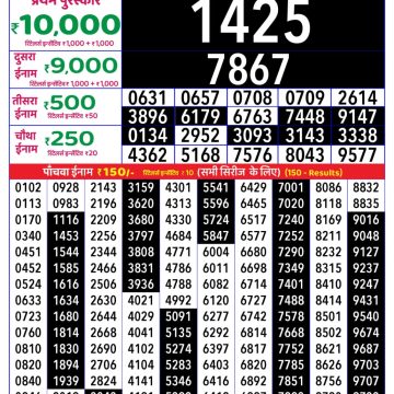 Dear Lottery Chart 2024